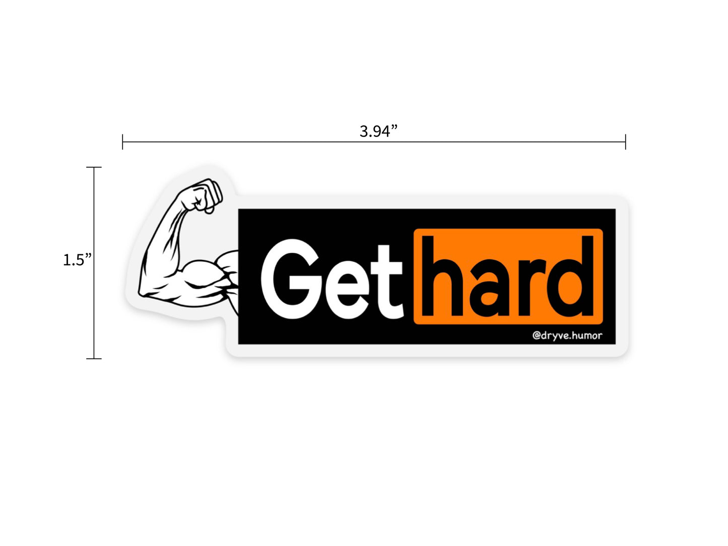 Get Hard Sticker