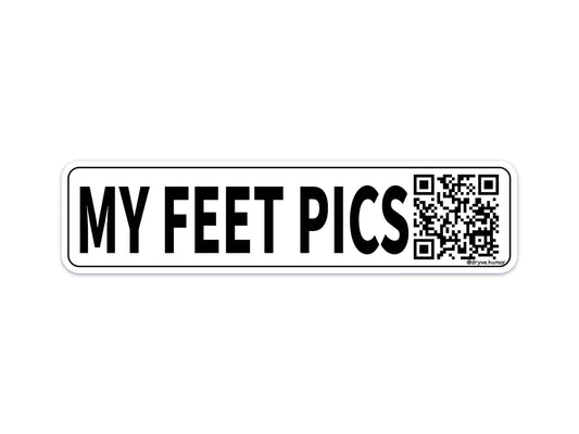 My Feet Pics Sticker (Large)