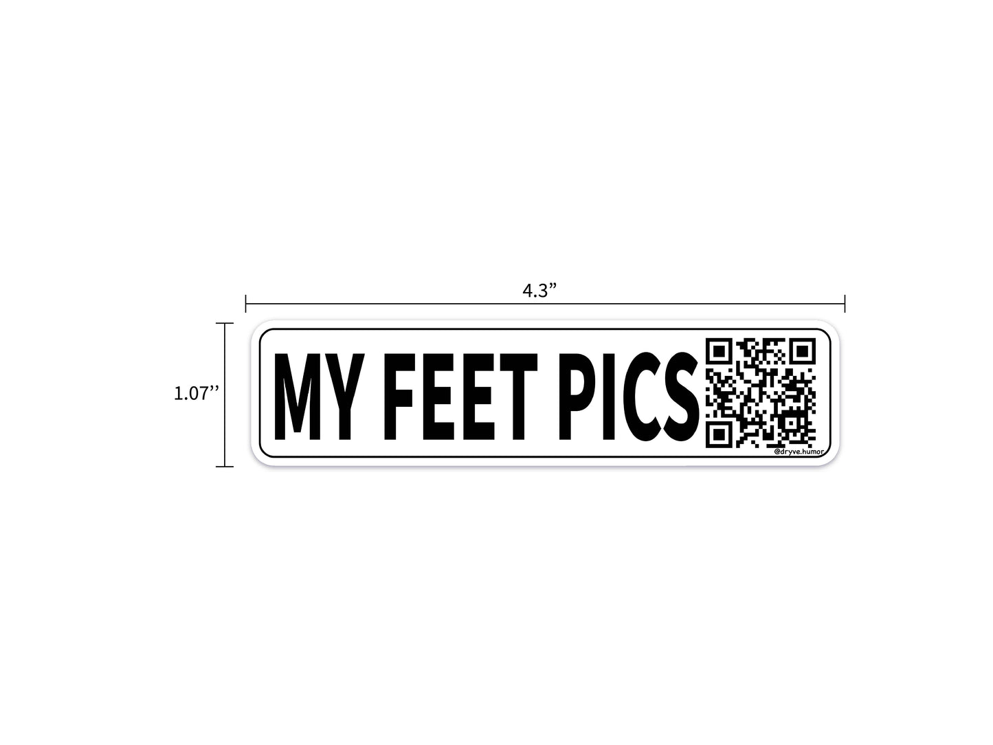 My Feet Pics Sticker (Regular)